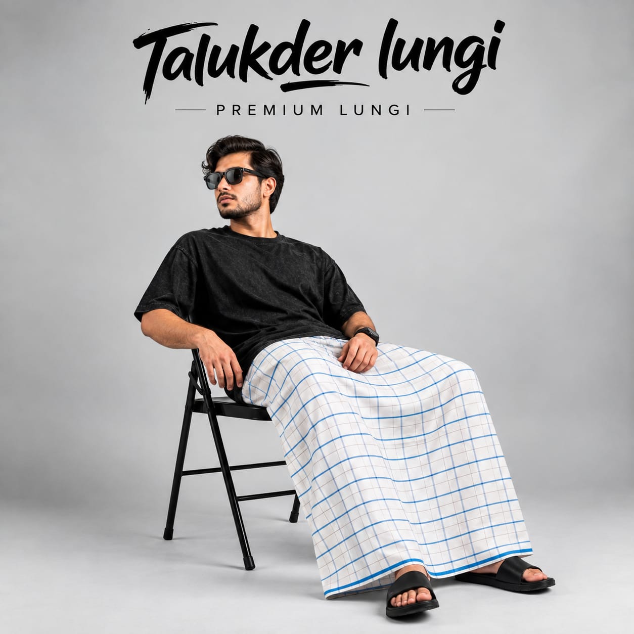Talukdar Lungi C5516-B – Premium Cotton (5.5 Hand)