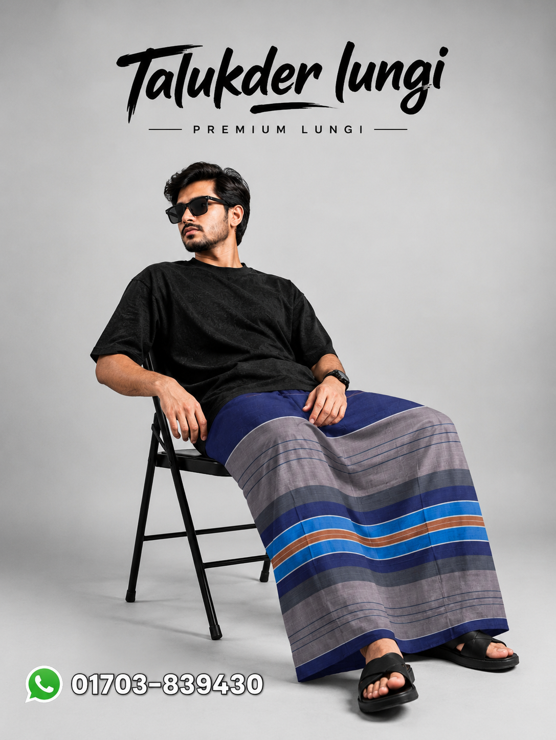Talukdar Lungi C5507-A  – Premium Cotton (5.5 Hand)